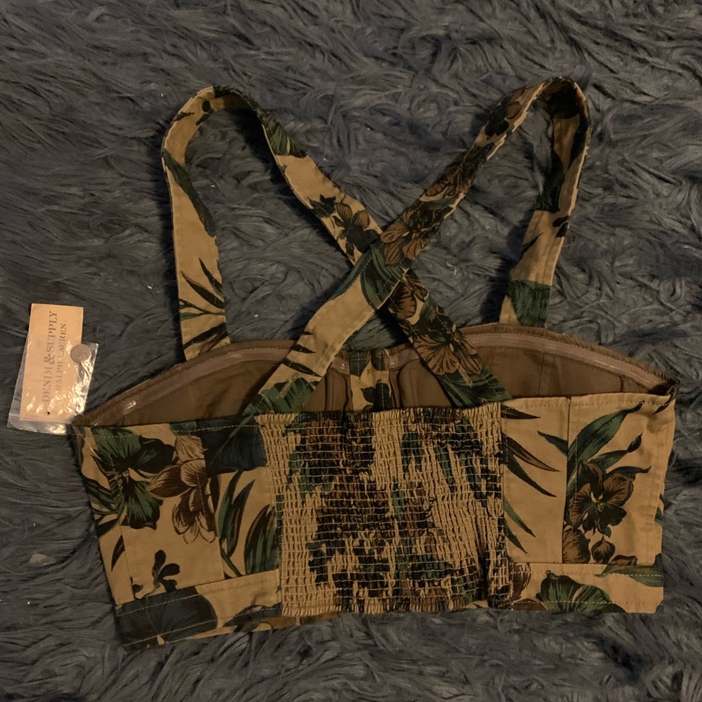 NWT Ralph Lauren Denim and Supply crop corset top size L - Picture 6 of 7